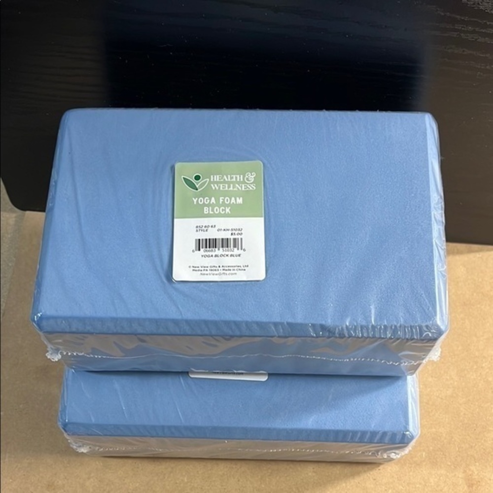 2 lots of new Blue Yoga Foam Blocks HD12